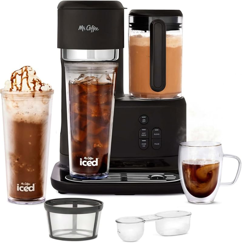 Mr. Coffee 3-in-1 Single-Serve Coffee and Tea Maker with Blender, Reus