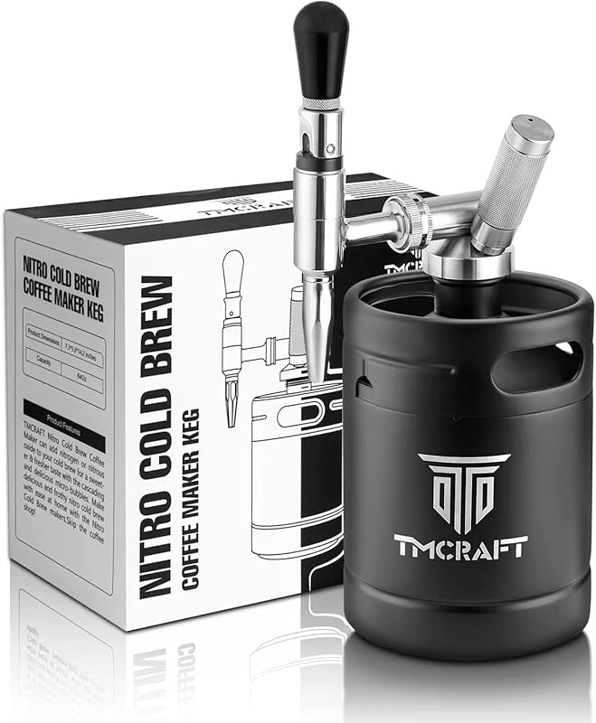 TMCRAFT 64 oz Nitro Cold Brew Coffee Maker with Stainless Steel Stout 