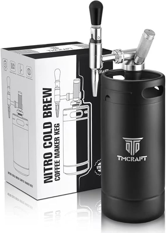 TMCRAFT 128 oz Nitro Cold Brew Coffee Maker with Stainless Steel Stout