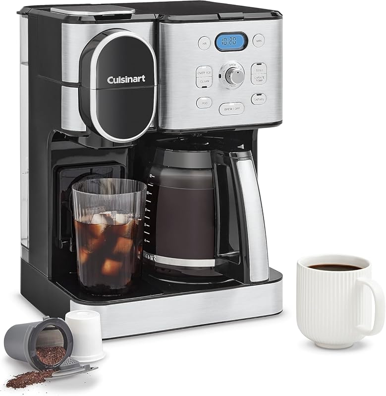 Cuisinart SS-16 12-Cup Coffee Maker with Single-Serve Brewer, Glass Ca