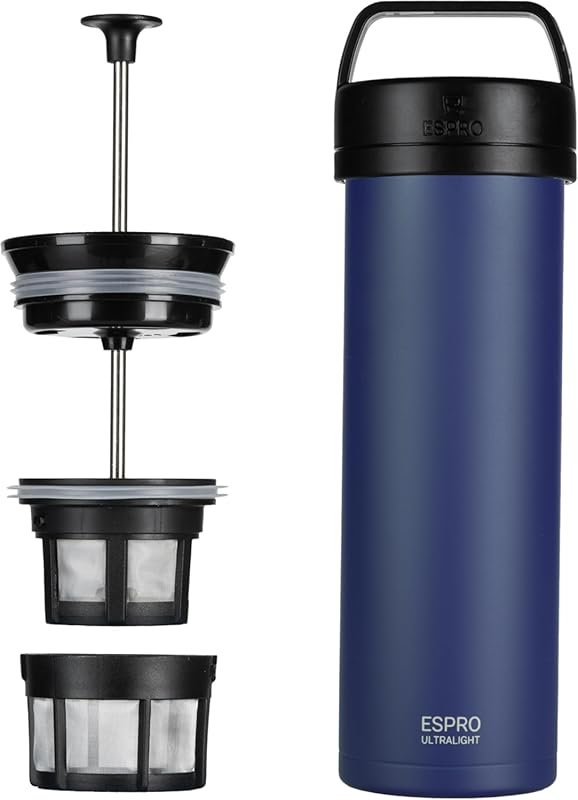 ESPRO P0 Ultralight Vacuum Insulated Stainless Steel French Press Coff