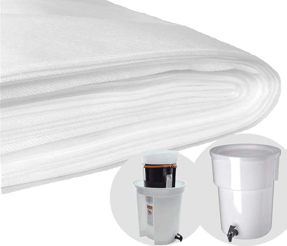100 Pack Commercial Cold Brew Coffee Filters 20x20 Inch for 5-Gallon C