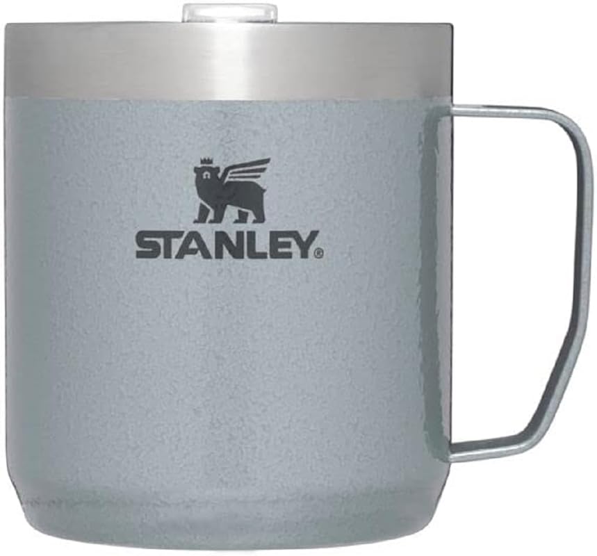 STANLEY Stay-Hot Camp Mug with Press Fit Lid, Insulated Stainless Stee