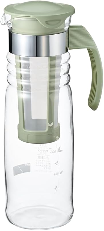 Hario Mizudashi Smoky Green 1200ml Cold Brew Tea Maker, Elegant Design