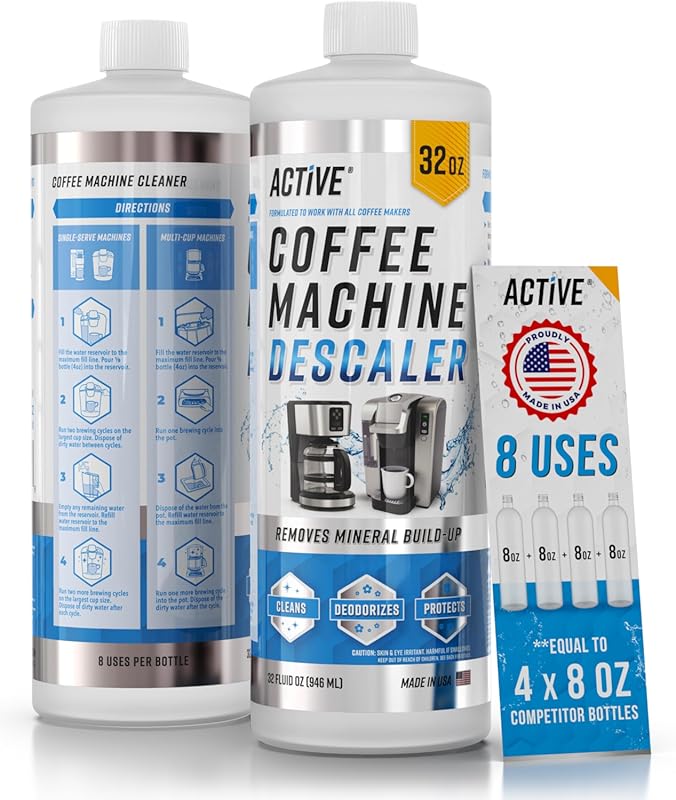ACTIVE 32oz Coffee Machine Descaler for Keurig, Nespresso & Espresso M