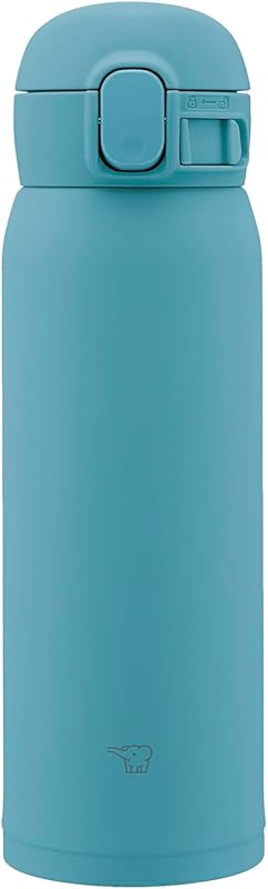 Zojirushi 16oz Aqua Green Stainless Steel Mug, Leak-Resistant and Port