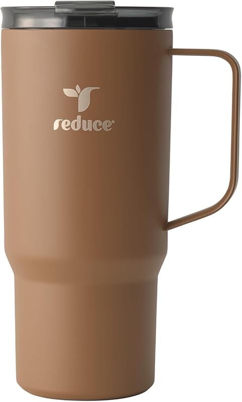 REDUCE 24 oz Hot1 Vacuum Insulated Mug with Flo-Motion Lid and Handle,