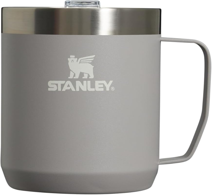 STANLEY Stay-Hot Camp Mug 12 oz with Press Fit Lid, Insulated Stainles