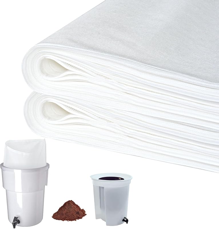 50 Pack Commercial Cold Brew Coffee Filters 20x20 Inch with Drawstring