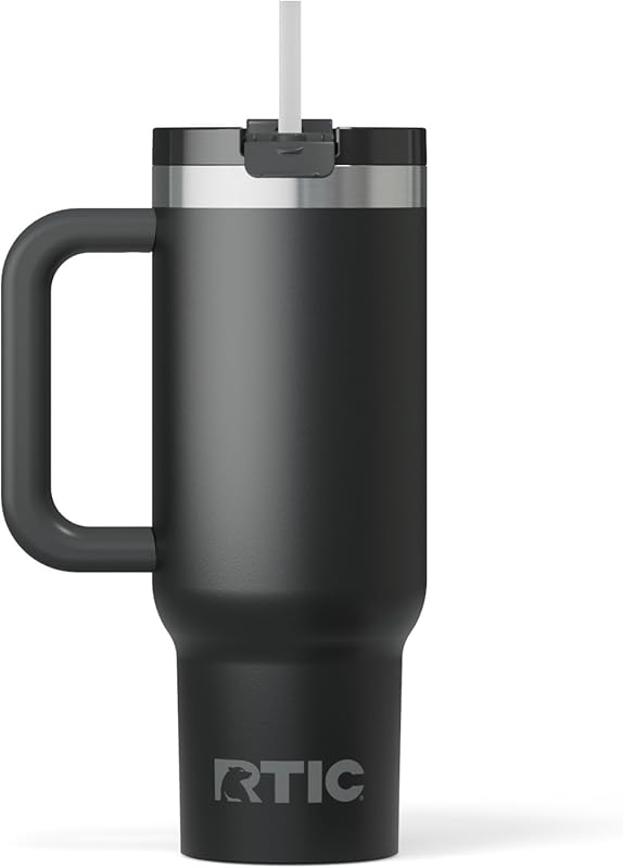RTIC 30oz Black Road Trip Tumbler with Double-Walled Ceramic Lining, I