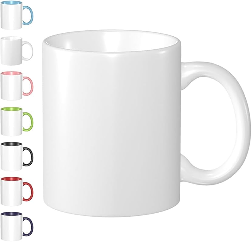Personalized 11oz White Ceramic Coffee Mug with Custom Image, Photo, T