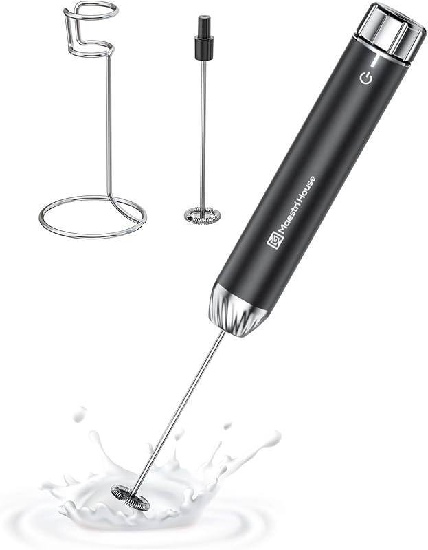 Maestri House LunaFro Max Rechargeable Milk Frother with Stepless Spee