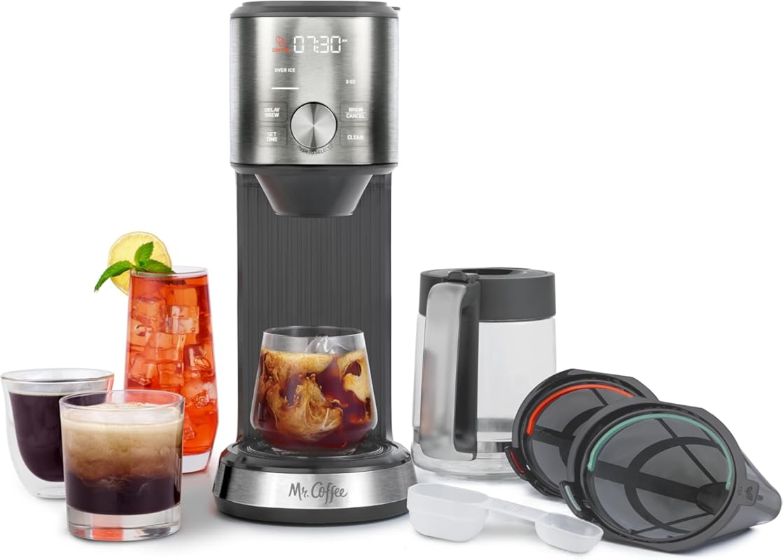 Mr. Coffee Hot & Cold Brew Coffee and Tea Maker – Versatile Brewing fo