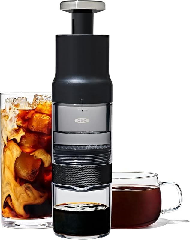 OXO Brew Rapid Brewer for Smooth, Fast Cold Brew Coffee at Home or Off