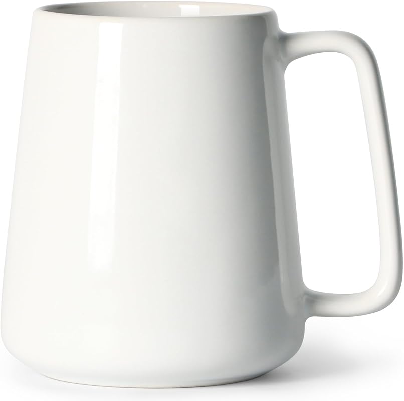 Smilatte 24 OZ Large Ceramic Coffee Mug with Big Handle, Unique Style
