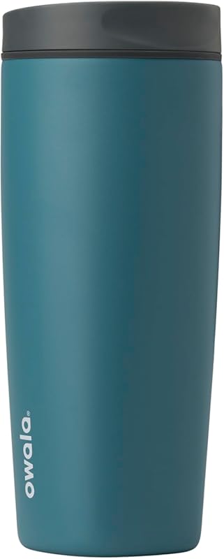 Owala SmoothSip Slider 20oz Insulated Stainless Steel Coffee Tumbler,