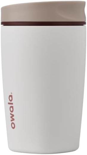 Owala SmoothSip 12 oz Insulated Stainless Steel Coffee Tumbler, BPA Fr
