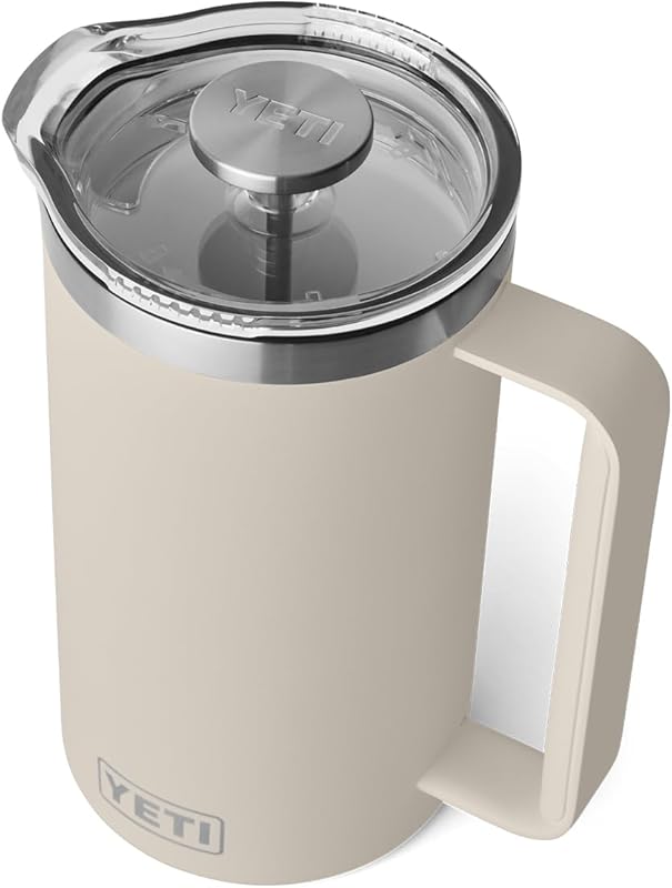 YETI Rambler 34 oz French Press Coffee Maker in Durable Cape Taupe Col