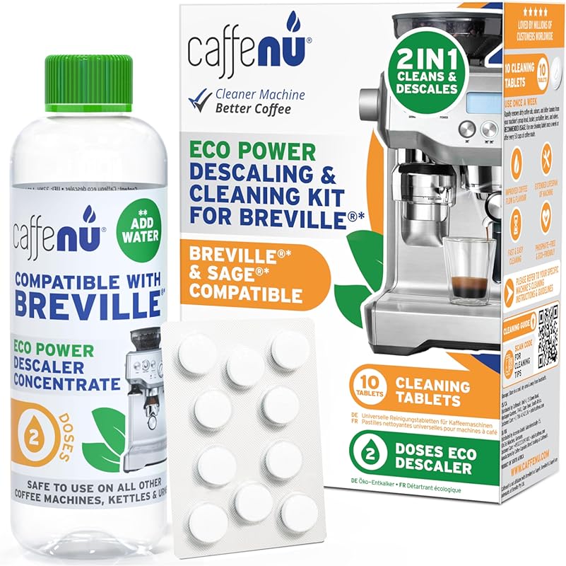 Caffenu Cleaning and Descaling Kit Compatible with Breville Espresso M