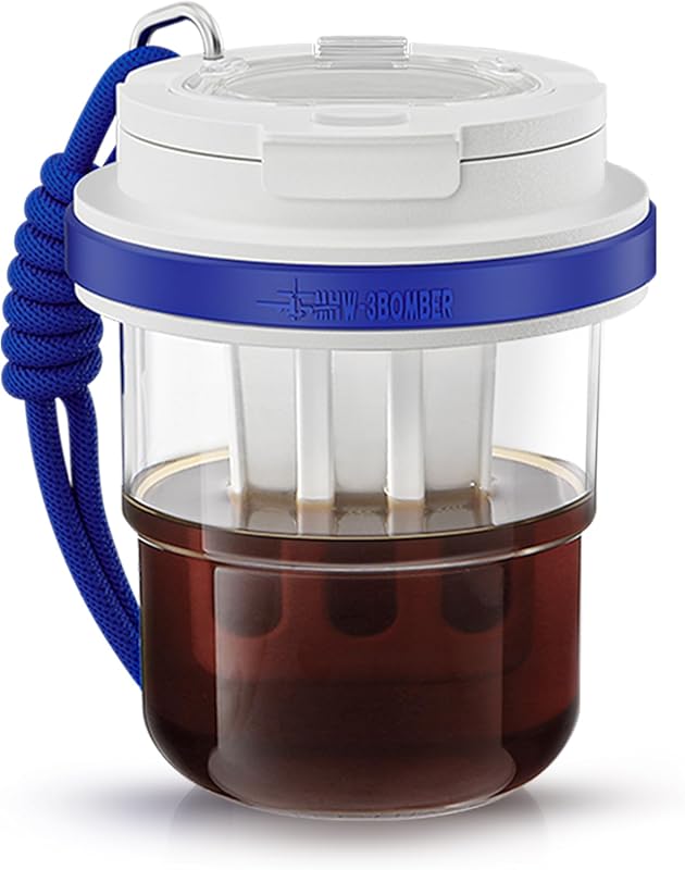 MHW-3BOMBER 18oz Portable Cold Brew Coffee Maker with Filter, Travel T