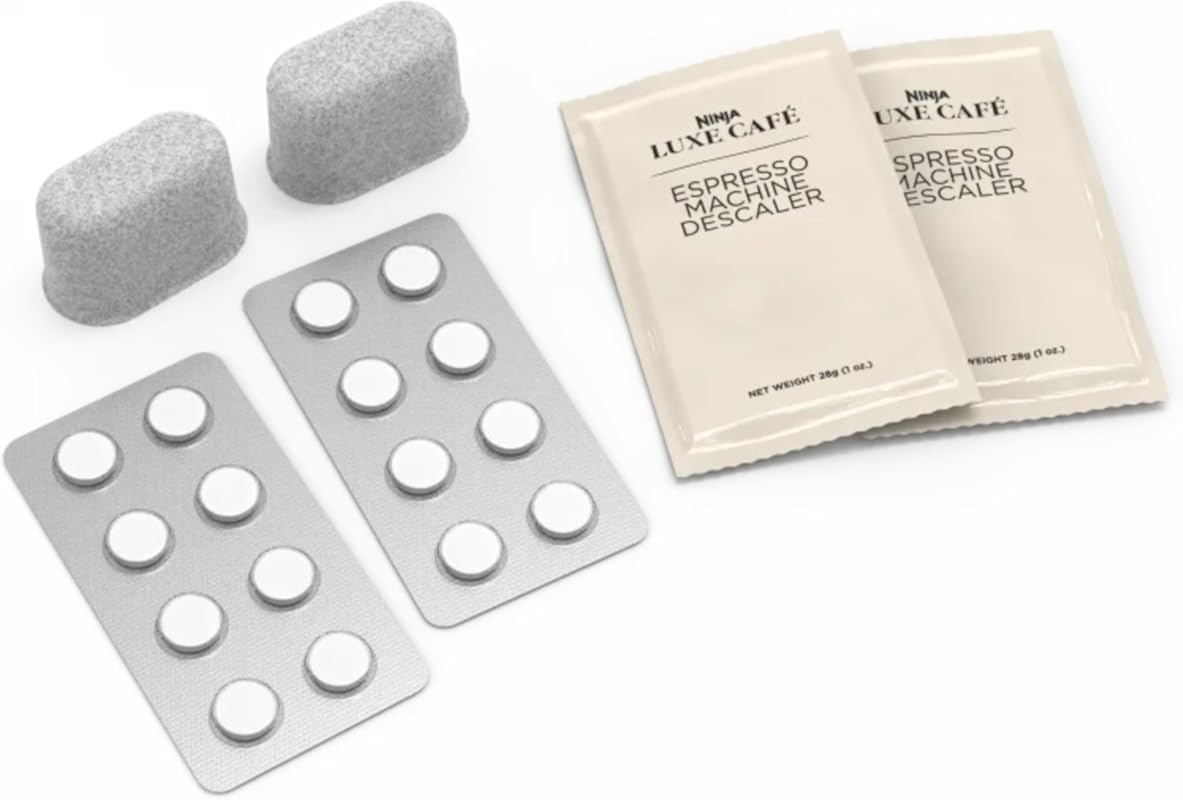 Ninja Luxe Cafe Espresso Cleaning Kit, 4-Month Supply, Includes Descal