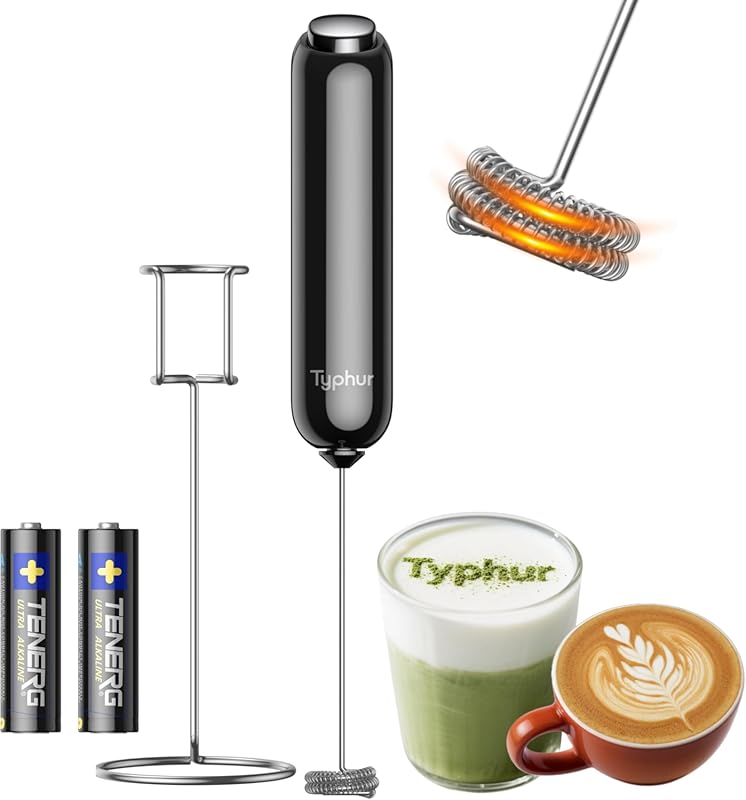 InstaWhisk Variable Speed Battery Operated Milk Frother with Double Wh