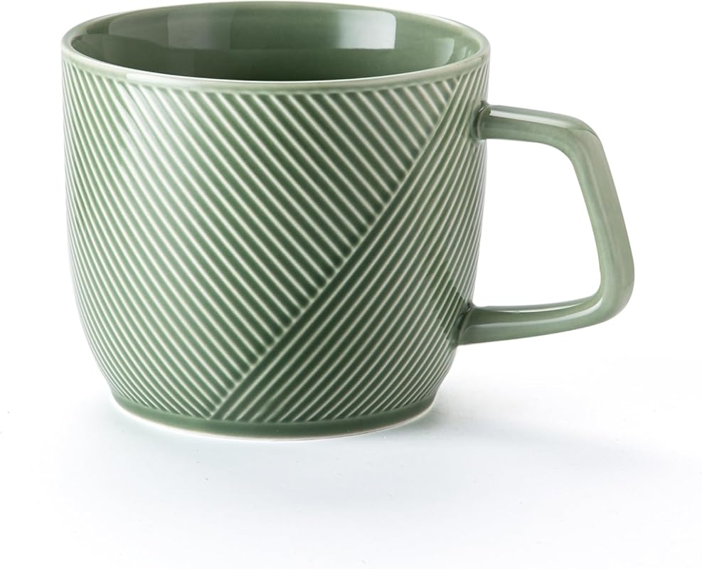 Extra Large 32 oz Ceramic Coffee Mug with Handle, Microwave Safe, Idea