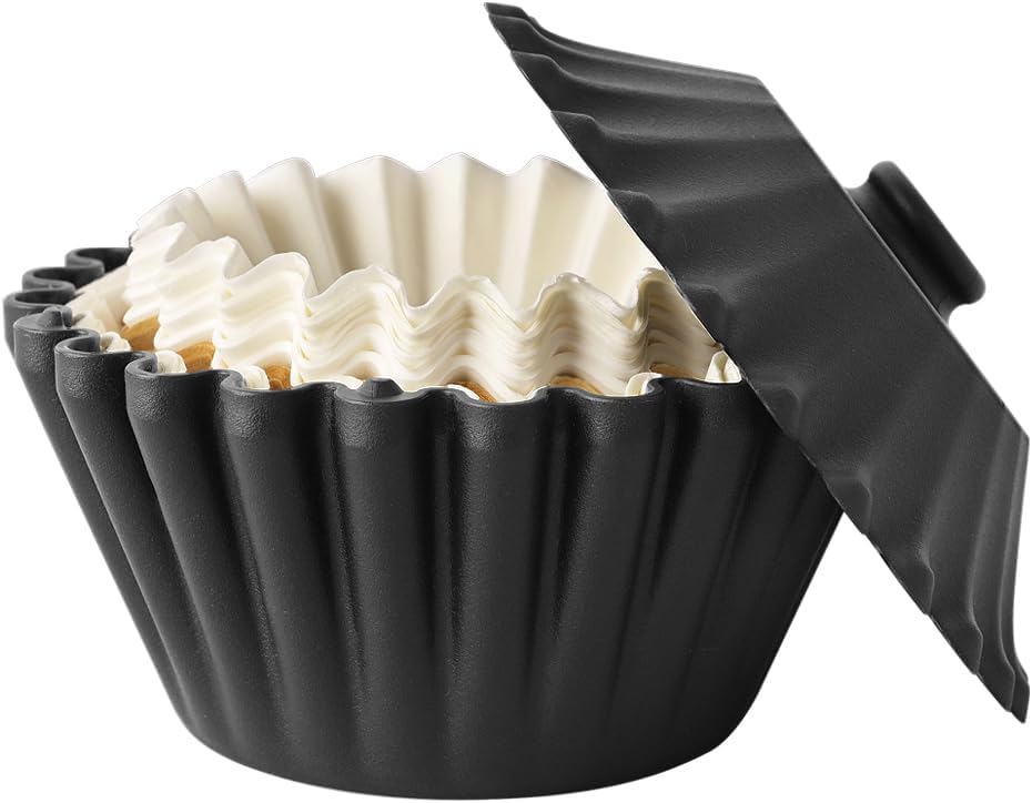 Basket Coffee Filter Holder Storage Container for 1-4 Cup Basket Filte