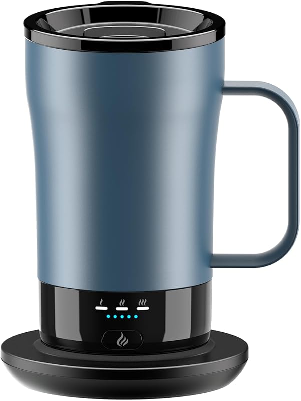 14oz Rechargeable Self-Heating Coffee Mug with Precise Temperature Con