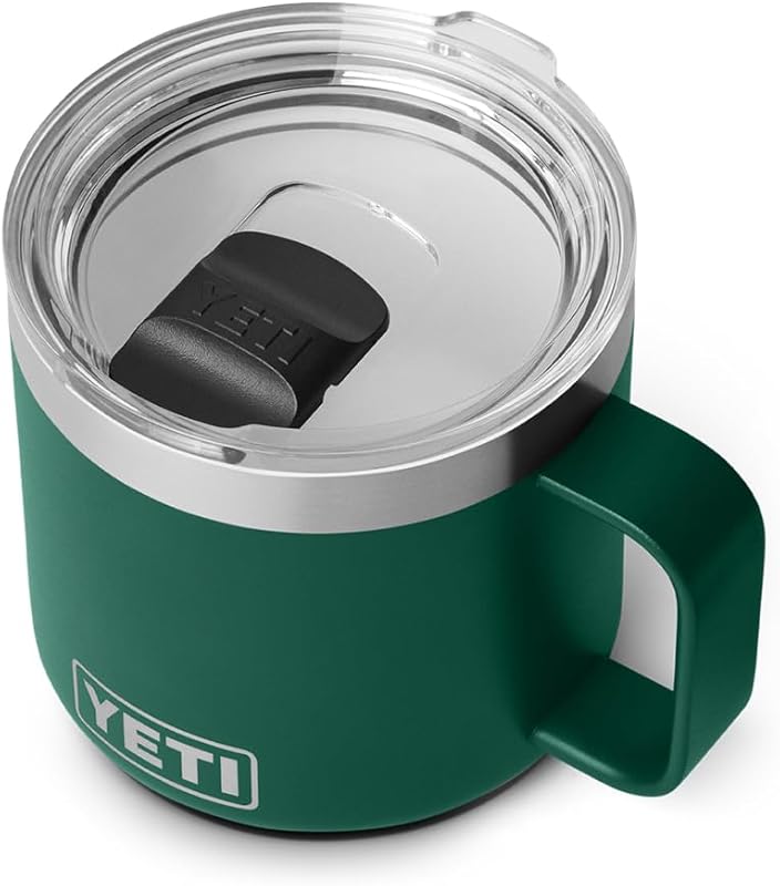 YETI Rambler 14 oz Ceramic Lined Stackable Mug, Vacuum Insulated Stain