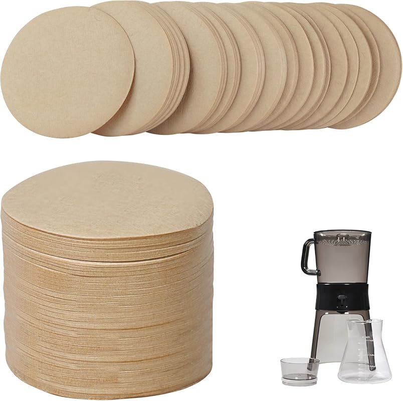 Coffee Filters Compatible with OXO Cold Brew Maker, 500 Round Unbleach