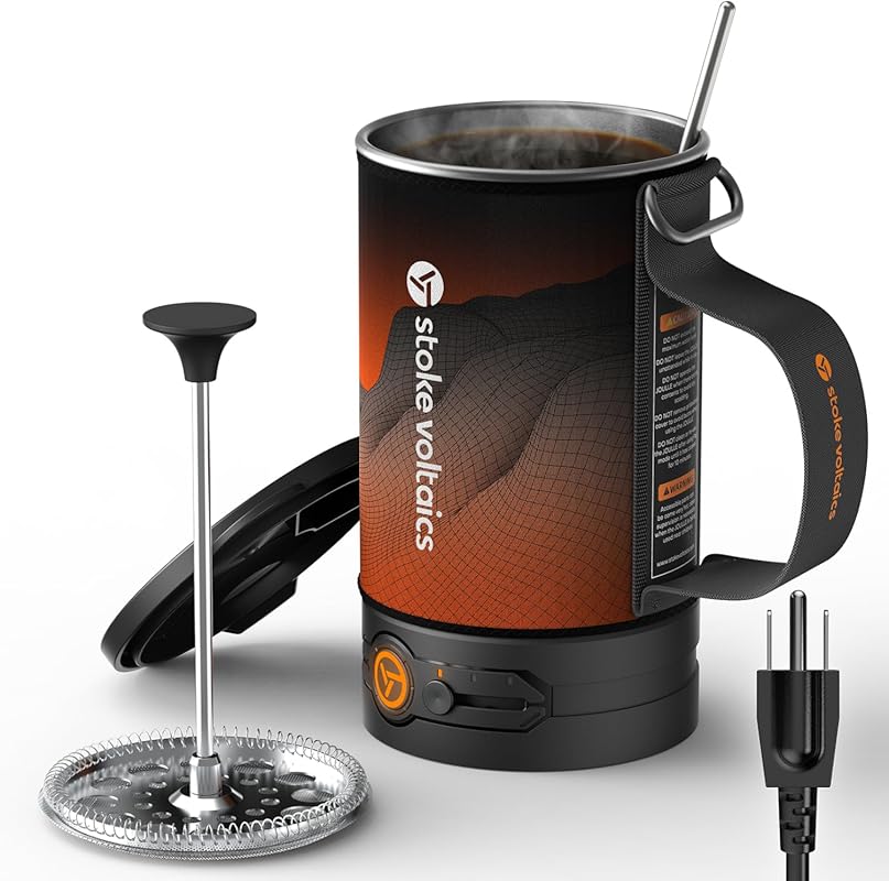 Portable 120V Electric Kettle with 304 Stainless Steel, 500W Fast Boil