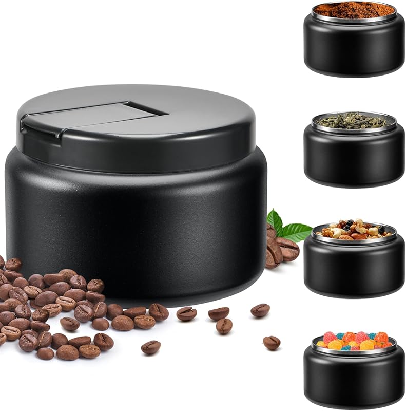 Premium Stainless Steel Insulated Vacuum Coffee Container, Airtight Tr