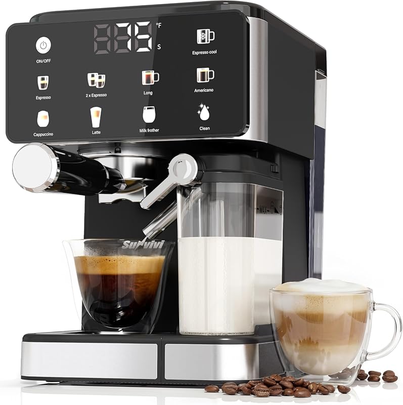 SUNVIVI All-in-One Espresso and Cold Brew Coffee Machine with Automati