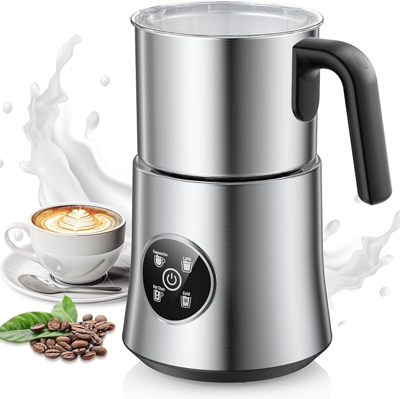 Detachable 30.44Oz/900ML Electric Milk Frother and Steamer with Automa