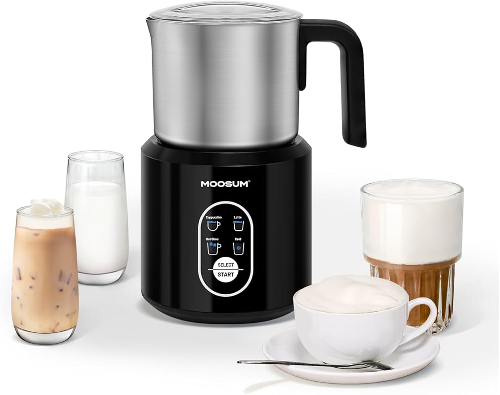 Food Grade Stainless Steel 17oz Electric Milk Frother and Warmer, Deta