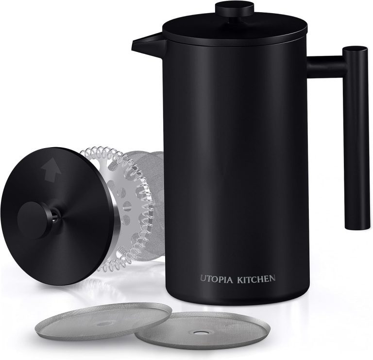 Utopia Kitchen 304 Stainless Steel French Press Review 2026: Durable & Insulated