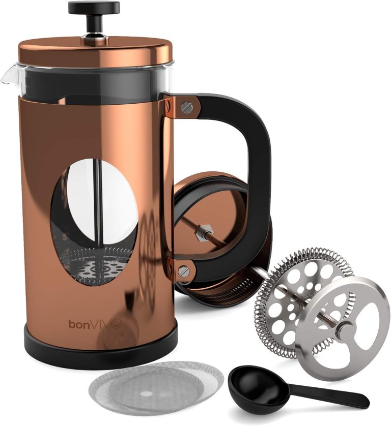 bonVIVO Large French Press Coffee Maker Review 2026: Durable Glass & Stainless S