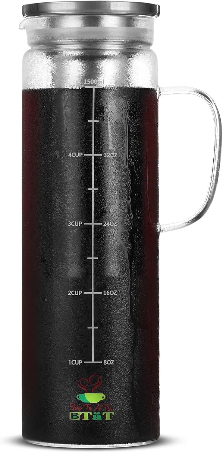 BTaT Cold Brew Coffee Maker Review 2026: Airtight 48oz Iced Coffee & Tea Pitcher