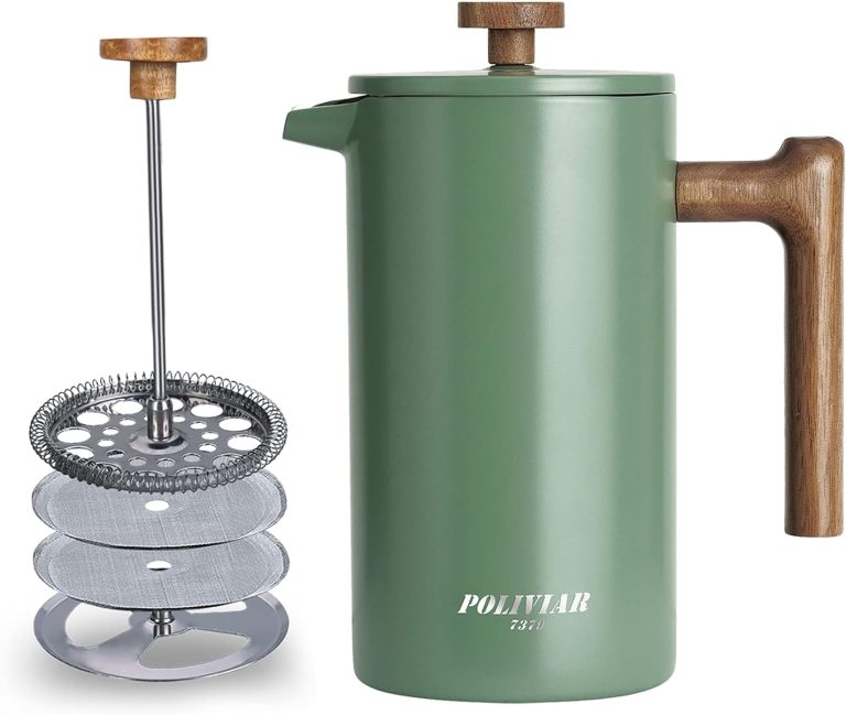 POLIVIAR French Press Coffee Maker Review 2026: Premium 34oz Coffee Press with W