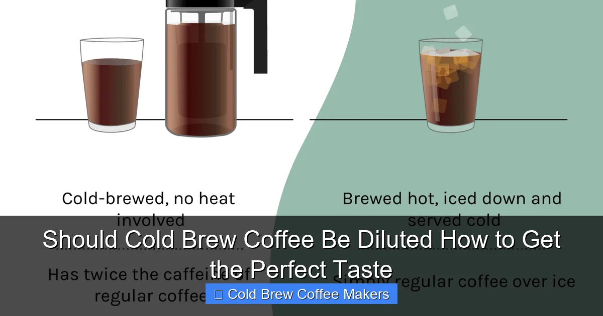 Should Cold Brew Coffee Be Diluted How to Get the Perfect Taste