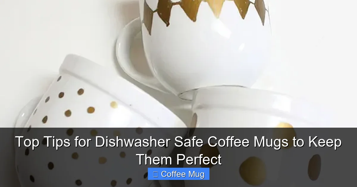 Top Tips for Dishwasher Safe Coffee Mugs to Keep Them Perfect