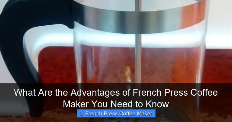 What Are the Advantages of French Press Coffee Maker You Need to Know