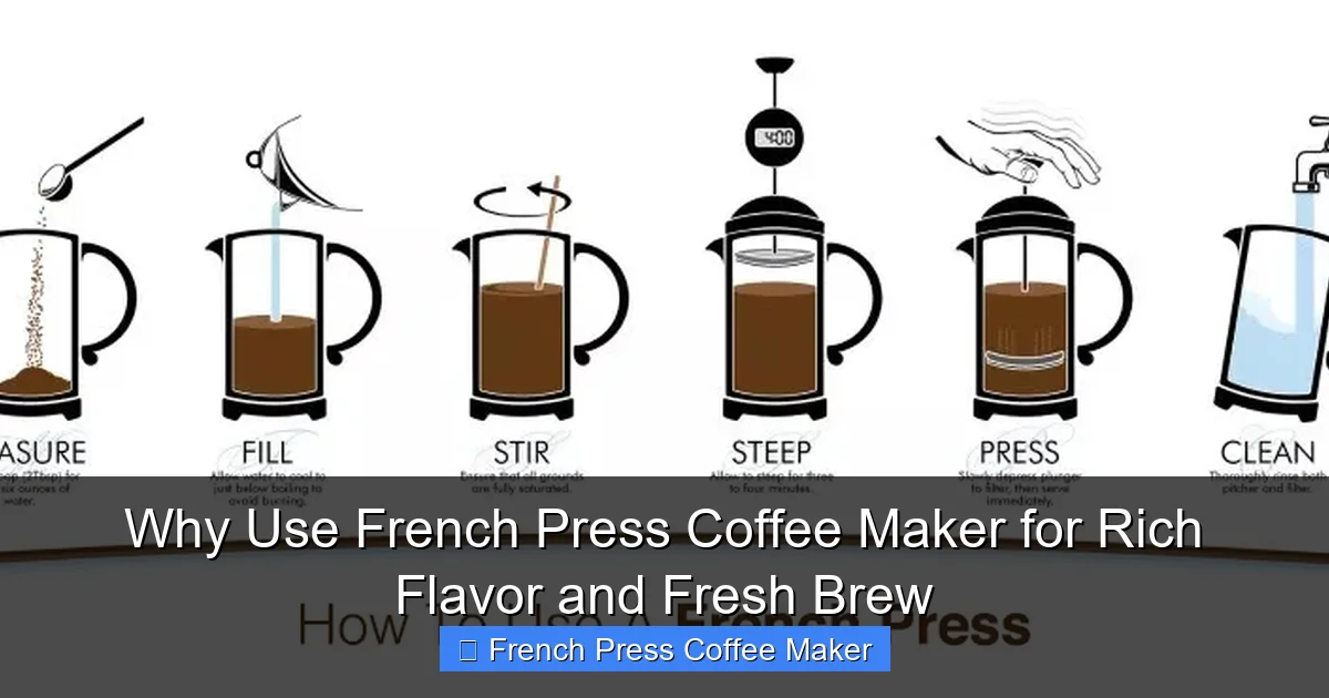 Why Use French Press Coffee Maker for Rich Flavor and Fresh Brew